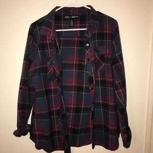 Flannel with optional hood